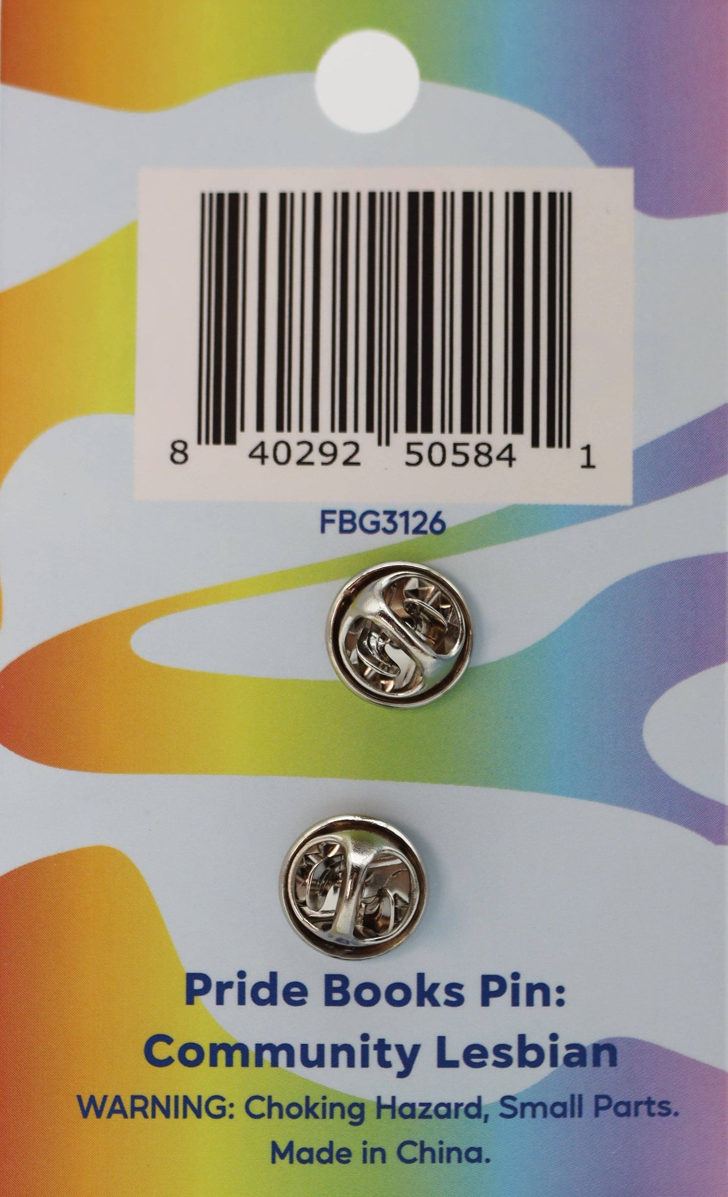 Pride Books Pin: Lesbian