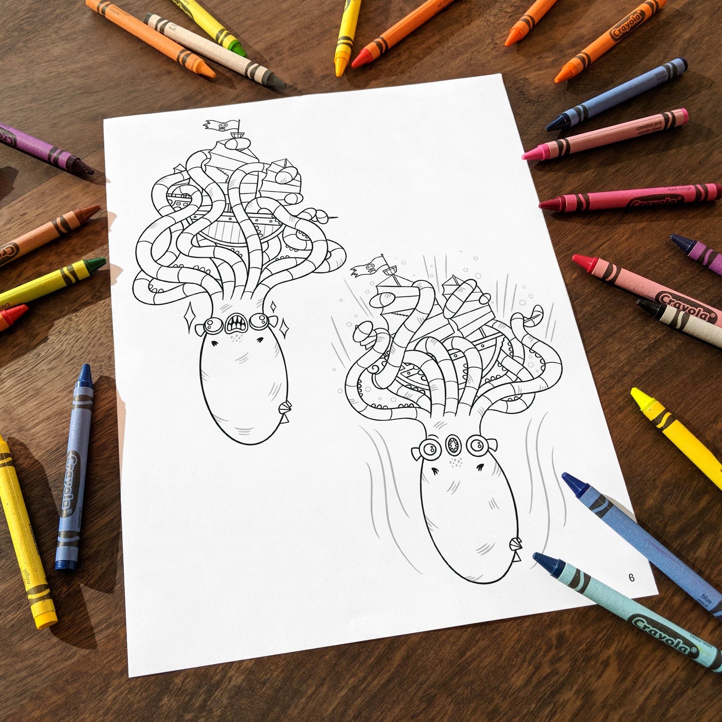 Hazy Dell Cryptids! Coloring Book