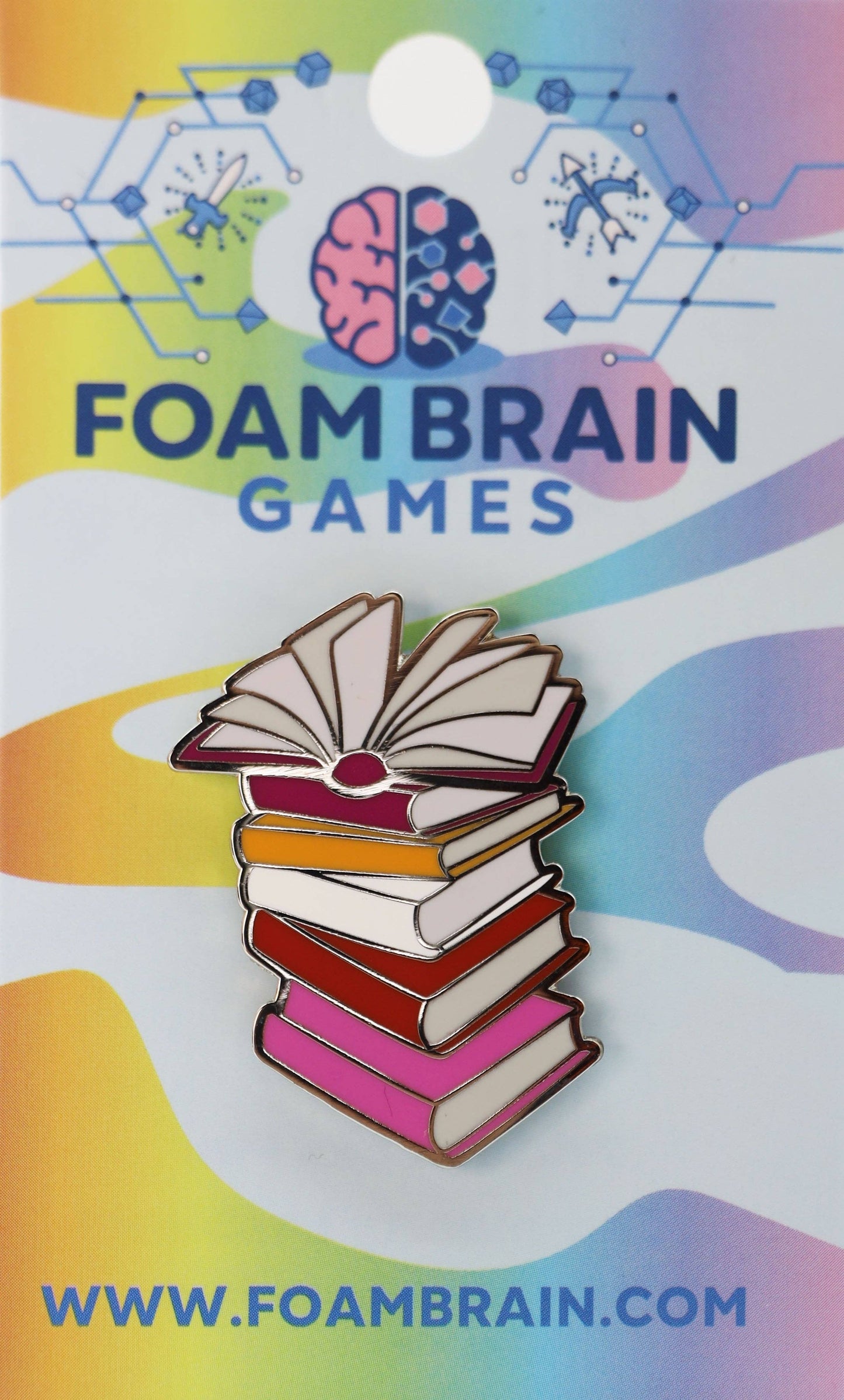Pride Books Pin: Lesbian